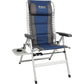 OZtrail Cascade 8 Position Arm Chair + Sidetable 160Kg Updated FCA-CAS8T-E