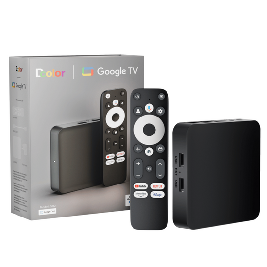 DColor Google TV Box: 4K HDR+Ultra HD GD2