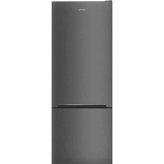 Smeg 70cm Dark Inox Bottom Mount Free Standing Refrigerator RC47KNZA