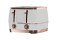 Beko Cosmopolis 4 Slice Toaster White Rose Gold TAM8402W
