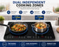 Feelive 3500W Double Induction Cooktop Touch Control Black 35IHB06T