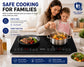 Feelive 3500W Double Induction Cooktop Touch Control Black 35IHB06T