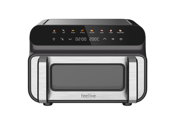 Feelive 10L Air Fryer with large visiable window and digital touch control FAP10DMD