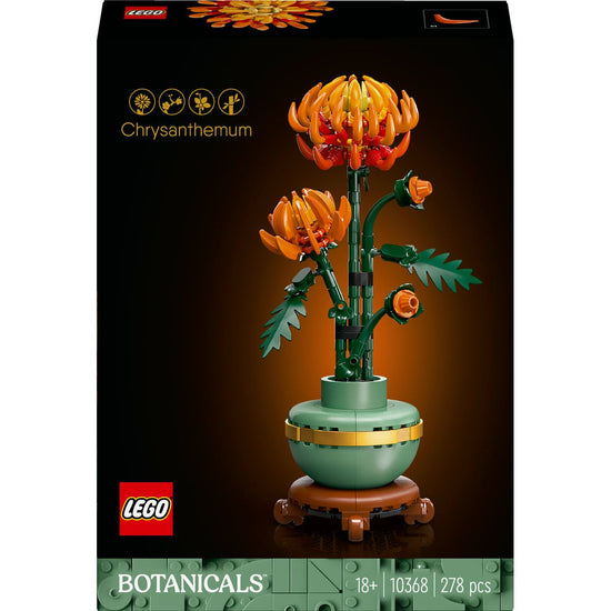 Lego Icons Chrysanthemum Flower Decor Building Set 10368