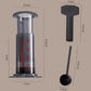 AeroPress 3-in-1 Portable Hand Press Coffee Machine - Travel Coffee Maker Pressure C8