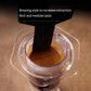 Portable Hand Press Coffee Maker-Transparent Outdoor Coffee Press KFJ