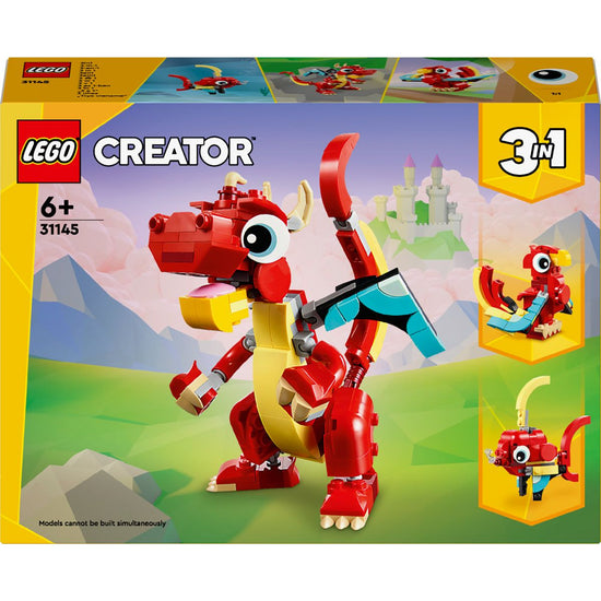 LEGO® Creator 3in1 Red Dragon 31145 Building Toy Set - 149 Pieces
