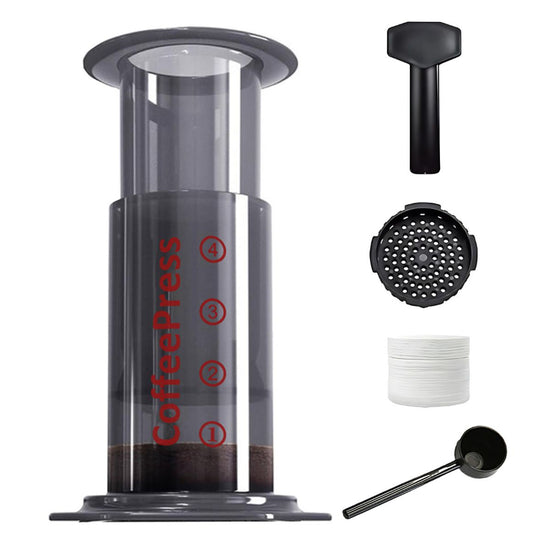 AeroPress 3-in-1 Portable Hand Press Coffee Machine - Travel Coffee Maker Pressure C8