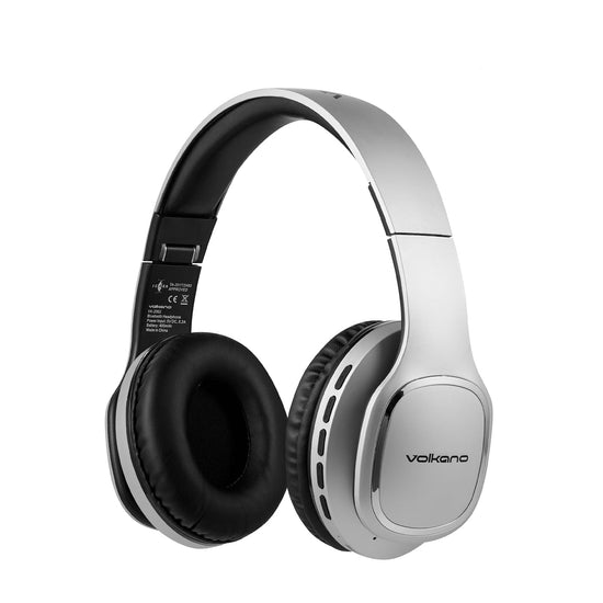 Volkano Phonic Series Bluetooth Headphones - Silver