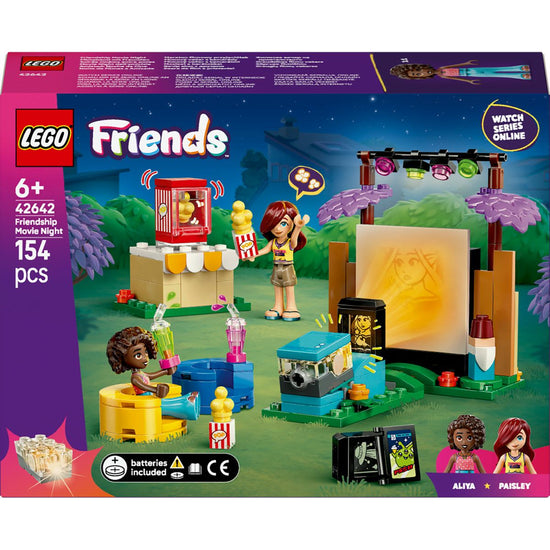 LEGO® Friends Friendship Movie Night Pretend-Play Toy Building Kit 42642
