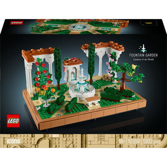 Lego Icons Fountain Garden Home and Office Decor, Building Set for Adults 10359