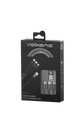 Volkano Weave Series 1M 3-in-1 Charge Cable Black