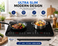 Feelive 3500W Double Induction Cooktop Touch Control Black 35IHB06T