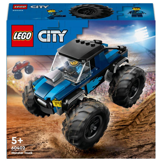 LEGO® City Blue Monster Truck 60402 Building Toy Cars - 148 Pieces