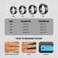 Volkano Ring Series Smart Ring with Charging Case Black VK-5098