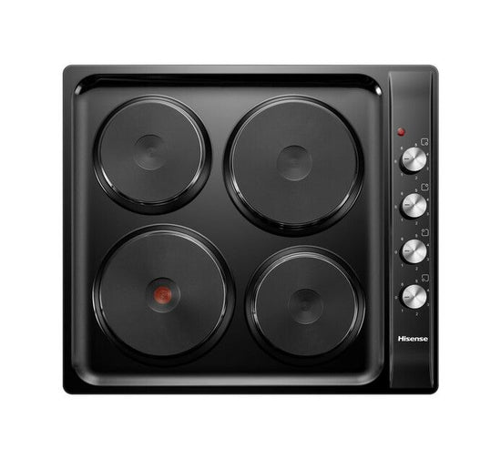 Hisense-600mm 4 Plate Hob-Black H60STEB