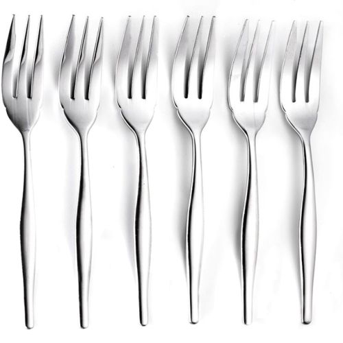 Eetrite Slimline Giftboxed Cake Fork Set, Set Of 6 SL09/6