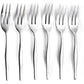 Eetrite Slimline Giftboxed Cake Fork Set, Set Of 6 SL09/6