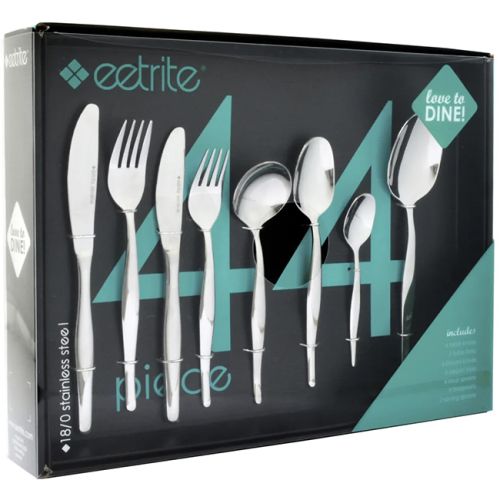 Eetrite Slimline Cutlery Set, 44pc SL/44BB(N)