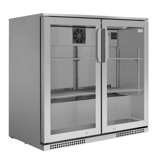 SnoMaster 200l Stainless Steel Under Counter Beverage Cooler Bar Fridge - SMBC-200(SS)