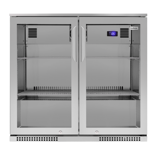 SnoMaster 200l Stainless Steel Under Counter Beverage Cooler Bar Fridge - SMBC-200(SS)