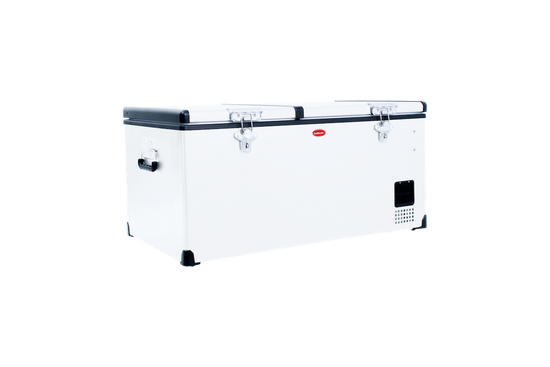 SnoMaster 92.5lt Low Profile Dual Compartment Stainless Steel Fridge/Freezer - SMDZ-LP96D