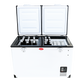 SnoMaster Stainless Steel 81.5L Dual Compartment Portable Fridge/Freezer AC/DC - SMDZ-TR82D