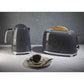 Smeg Retro 1.7l Kettle & 2 Slice Toaster Slate Grey Combo KLF03GRSA + TSF01GRSA