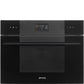Smeg 45cm Black Microwave Oven SO4102M1B3