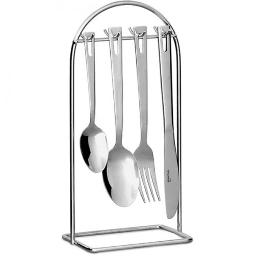 Eetrite Essentials Linear Hanging Cutlery Set, 24pc LR/24HS