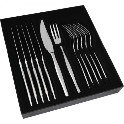 Eetrite Slimline Steak Knife & Fork Set, 12pc SL/12SKSF