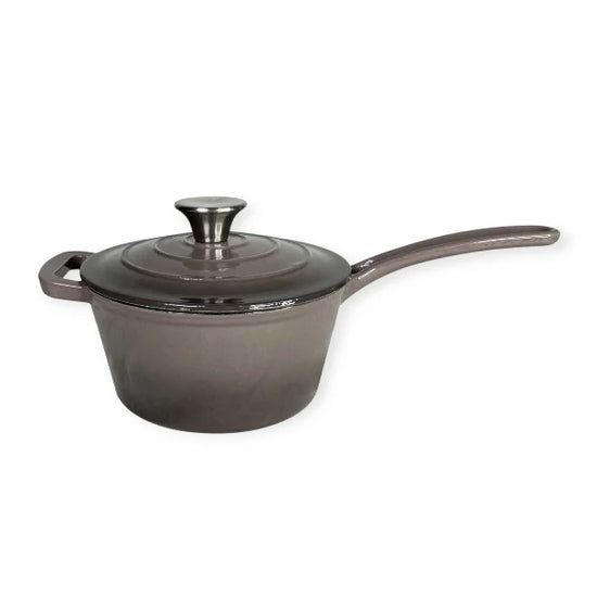 Cast Iron Saucepan 19cm Grey CH1345