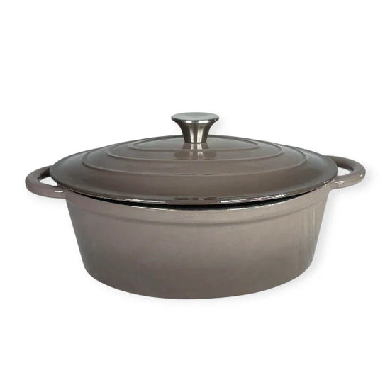 Cast Iron Oval Pot 30cm Grey CH1356