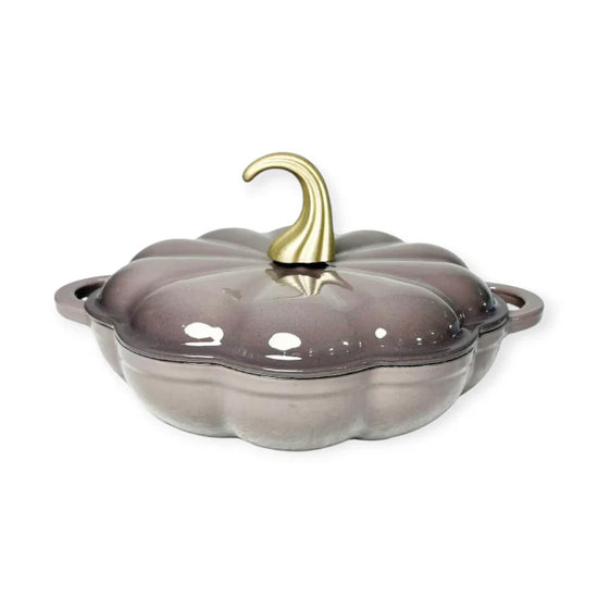 Cast Iron 26cm Pumpkin Saucepan Grey CH1449
