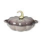 Cast Iron 26cm Pumpkin Saucepan Grey CH1449