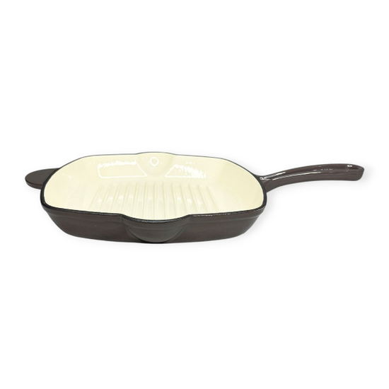 Cast Iron Square Frying Pan 27cm Grey CH1294