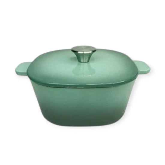 Cast Iron Square Casserole 22cm Sea Salt CH1298