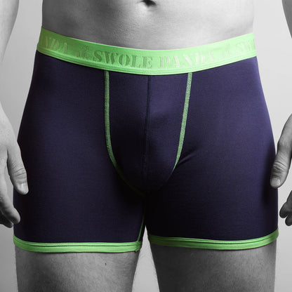 Swole Panda Bamboo Man Boxers Navy / Green Band