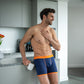 Swole Panda Bamboo Man Boxers Navy / Orange Band