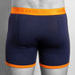 Swole Panda Bamboo Man Boxers Navy / Orange Band