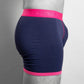 Swole Panda Bamboo Man Boxers Navy / Pink Band
