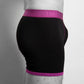 Swole Panda Bamboo Man Boxers Black | Purple Band