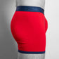 Swole Panda Bamboo Man Boxers Red / Blue Band