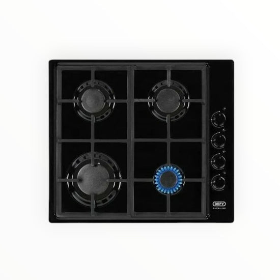 Defy 60cm Black Gas Hob - DHG132